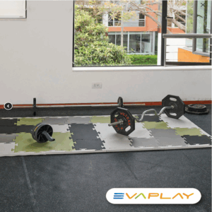 Piso de caucho para gimnasio